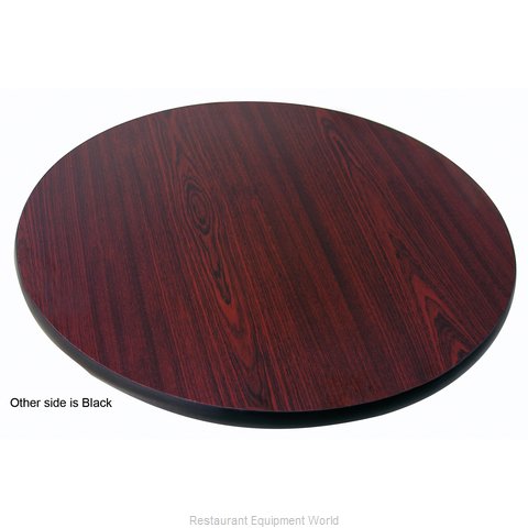 Reversable Table Top 30", Black/Mahogany - 91212