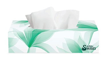 White Swan 2-Ply Facial Tissue 100 Sheet, 30/Cs - 8301