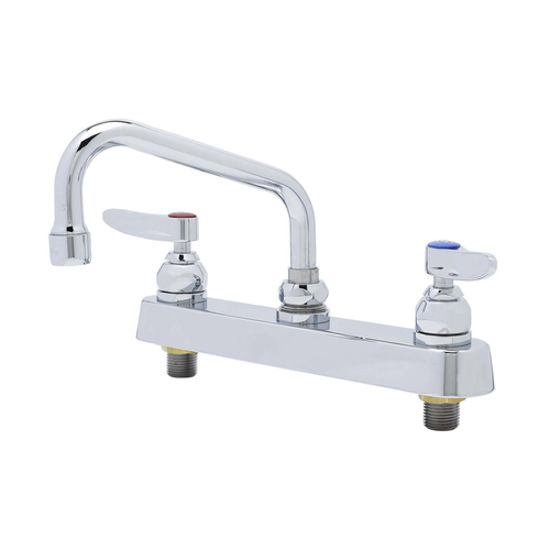 T&S Faucet, Deck Mount, 8" Center, 6" Swing Nozzle - B-1120