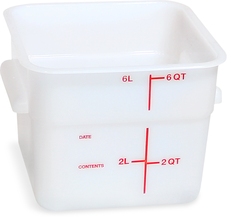 Food Stoarge Container 6QT, White - 11962PE02