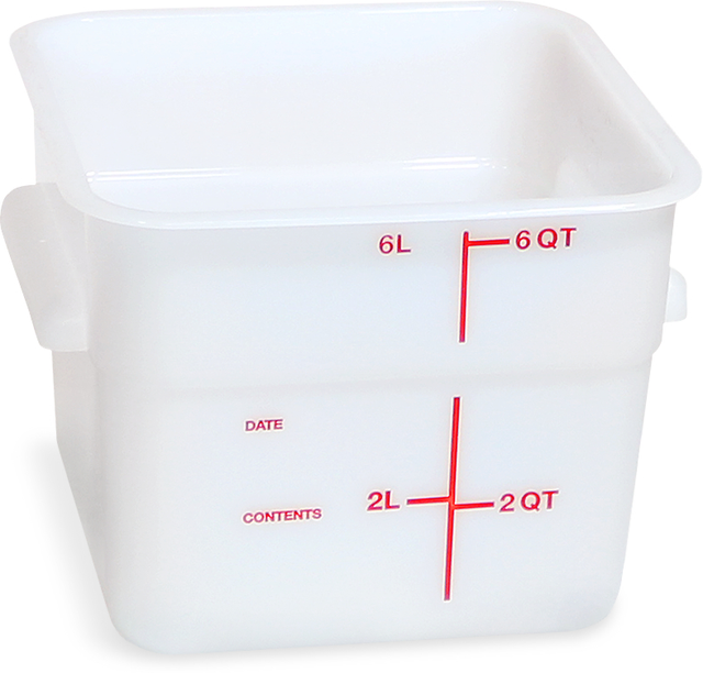 Food Stoarge Container 6QT, White - 11962PE02