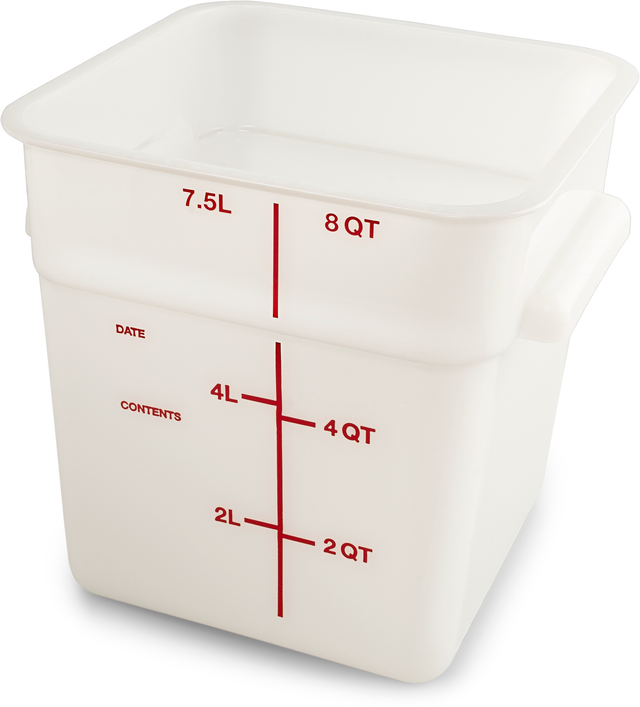 Food Storage Container 8QT, White - 11963PE02