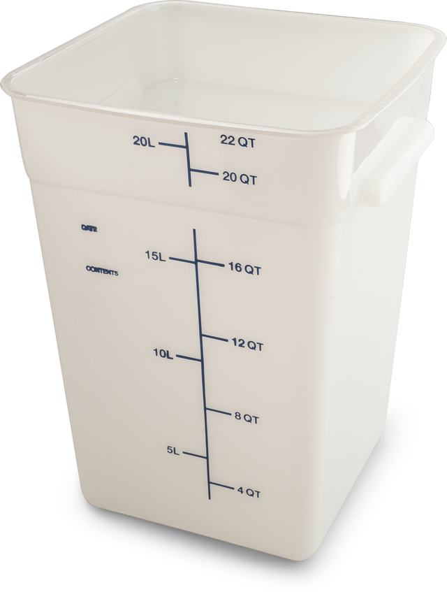 Food Storage Container 22QT, White - 11966PE02