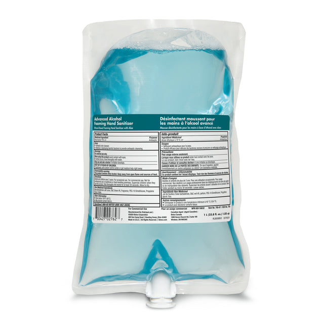 Clario Alcohol Foaming Hand Sanitizer Refill 1000 ml 6/Cs - 79529-07