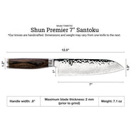 Shun Premier Santoku Knife 7" - TDM0702