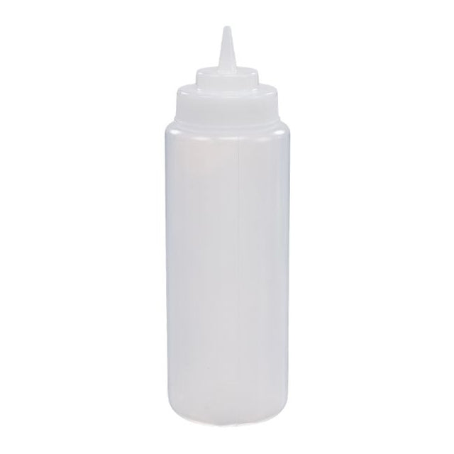 Squeeze Bottle, 24oz, Clear, Wide Mouth - MAG6924