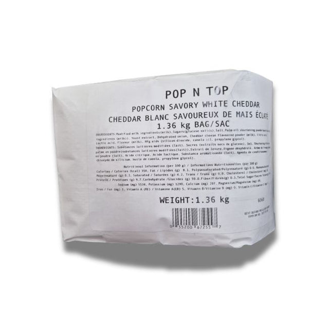 Pop ‘N’ Top Snack Seasoning, White Cheddar, 3lb - 367255