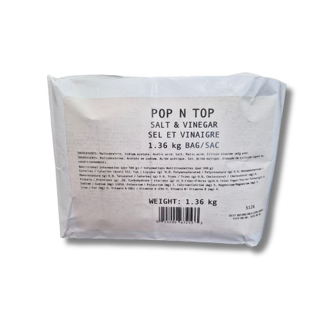 Pop ‘N’ Top Snack Seasoning, Salt & Vinegar, 3 lb - 367253