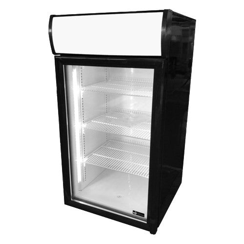 Cooler 18", Countertop  w Glass Door - EFI C1-80GDCT-L