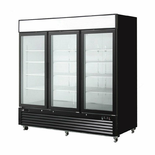 Freezer 82" w Glass Doors - EFI Versa-Chill F3-82GDVC