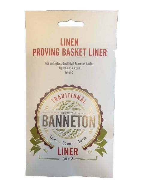Banneton Basket Liner, Fits Oval Small 2Pk - EDD70111