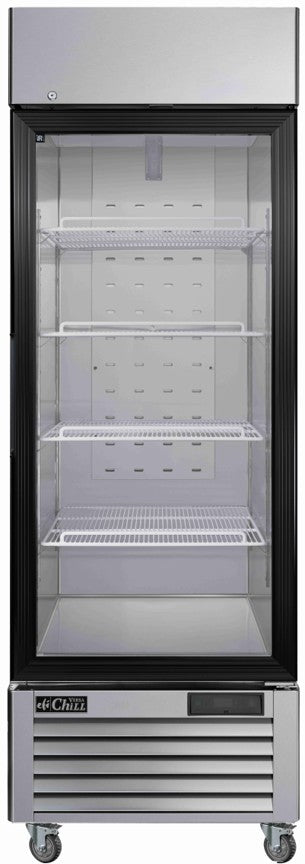 Versa-Chill Cooler 27" w Glass Door, Stainles Steel - EFI C1-27GDSVC