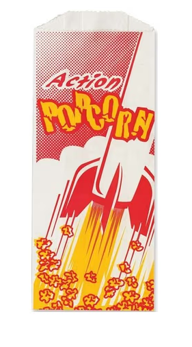 Popcorn Action Bags #3, 1000/Cs - 11011