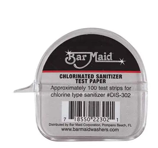 Bar Maid Chlorine Sanitizer Test Paper - DIS-302