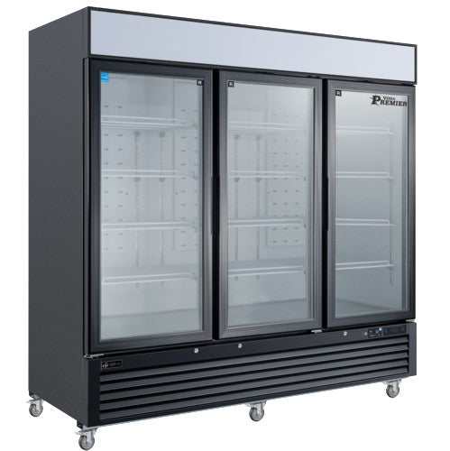 Cooler 82" w Glass Doors - EFI Versa Premier C3-82GDVCP