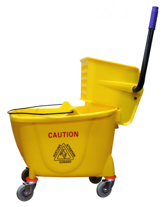 Mop Bucket w/ Side Squeeze Wringer - 8001YE