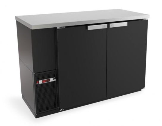 Back Bar 49" Slim Line, Black - FBB-24-48
