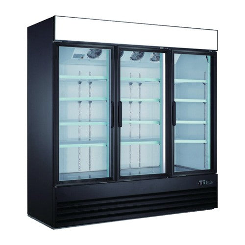 Freezer 78" w Glass Doors - EFI X-Line F3-78GDVCX