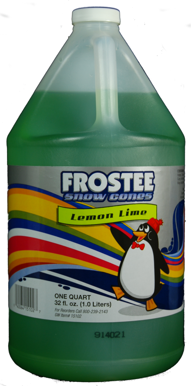 Frostee Snow Cone Syrup Lemon-Lime 1gal - 15092