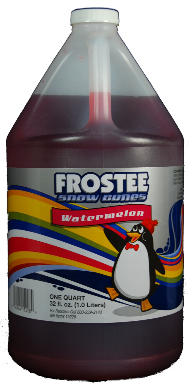 Frostee Snow Cone Syrup Watermelon 1gal - 15173