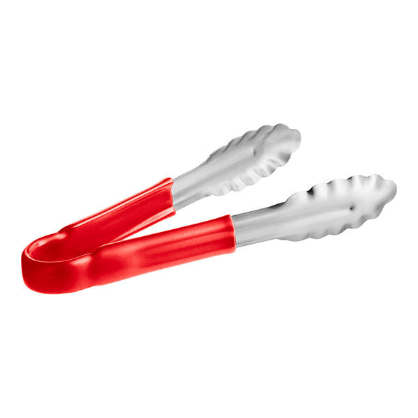 Tongs 9" with Red Coated Handle - MAG3353