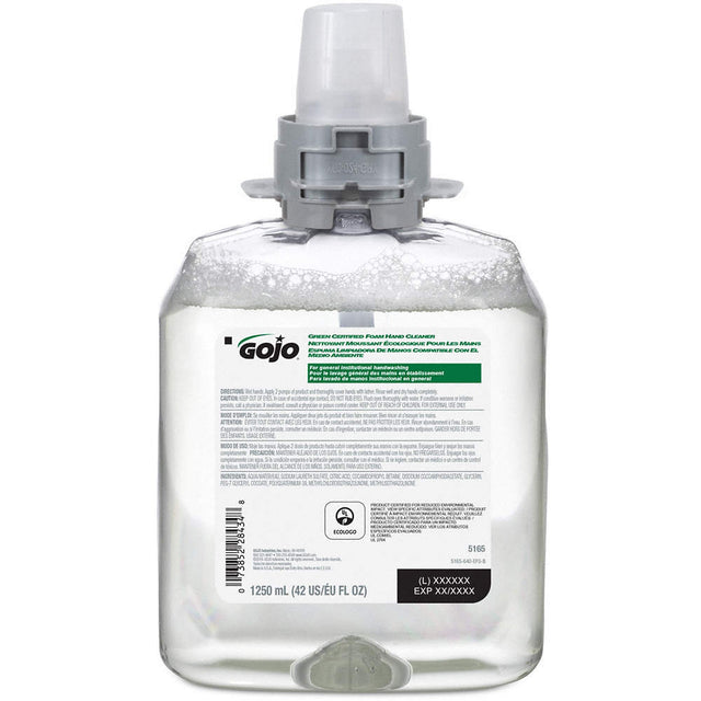 GOJO Foam Hand Cleaner Refill 1250ml, 4/Cs - 5165-04