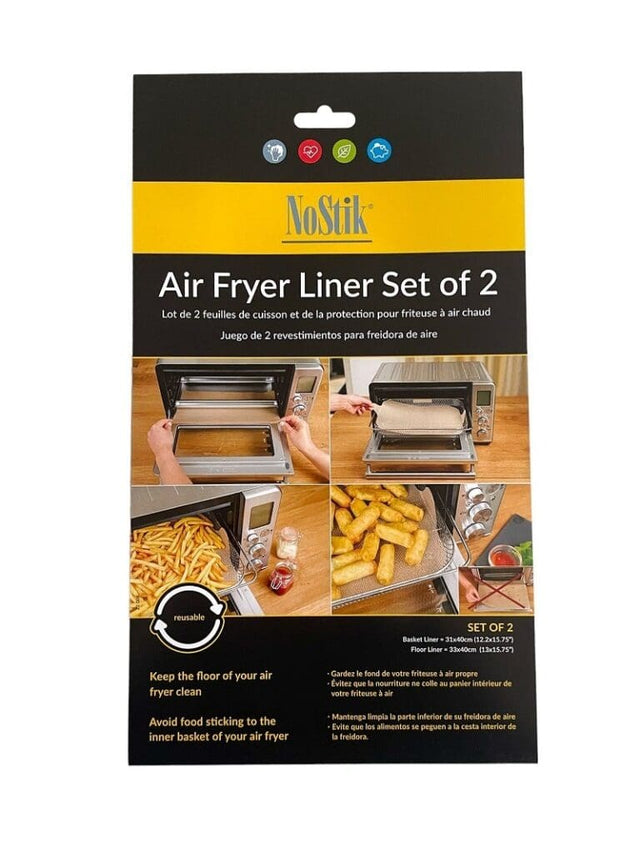 Air Fryer Liner, Teflon, 12"x15.7", 2 Pc Set - PLA0921