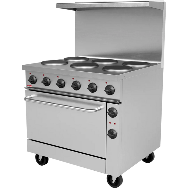 Range 36", 6 Burners, 208/60/3/1 - Bakemax BMPLS7KE031