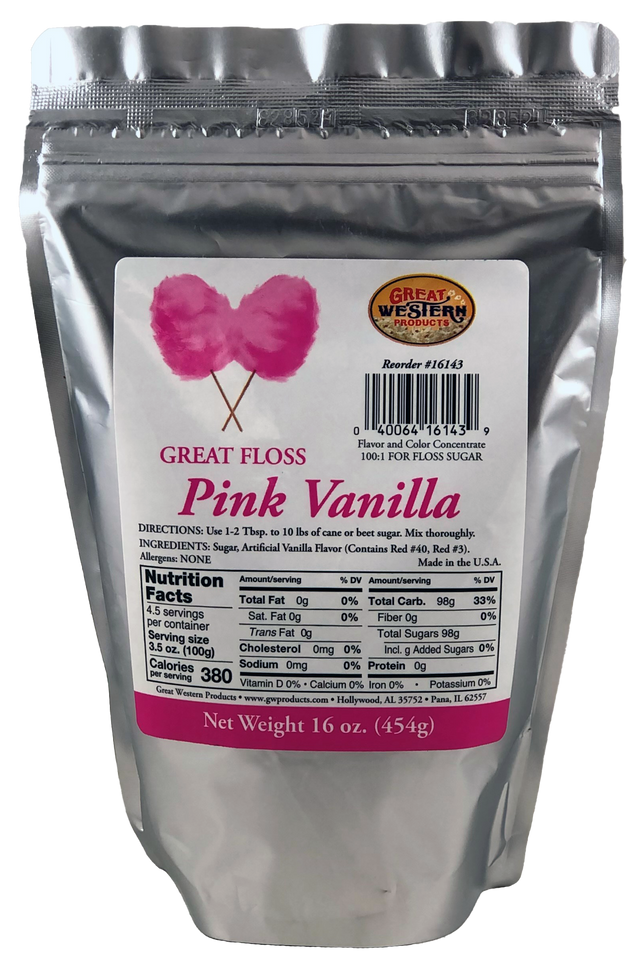 Great Floss Cotton Candy, Pink Vanilla  16143