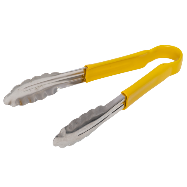 Tongs 9" with Yellow Coated Handle - MAG3355