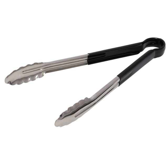 Tongs 12" with Black Coated Handle - MAG3384