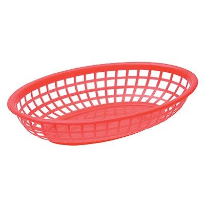 Oval Serving Basket, Red - MAG80742