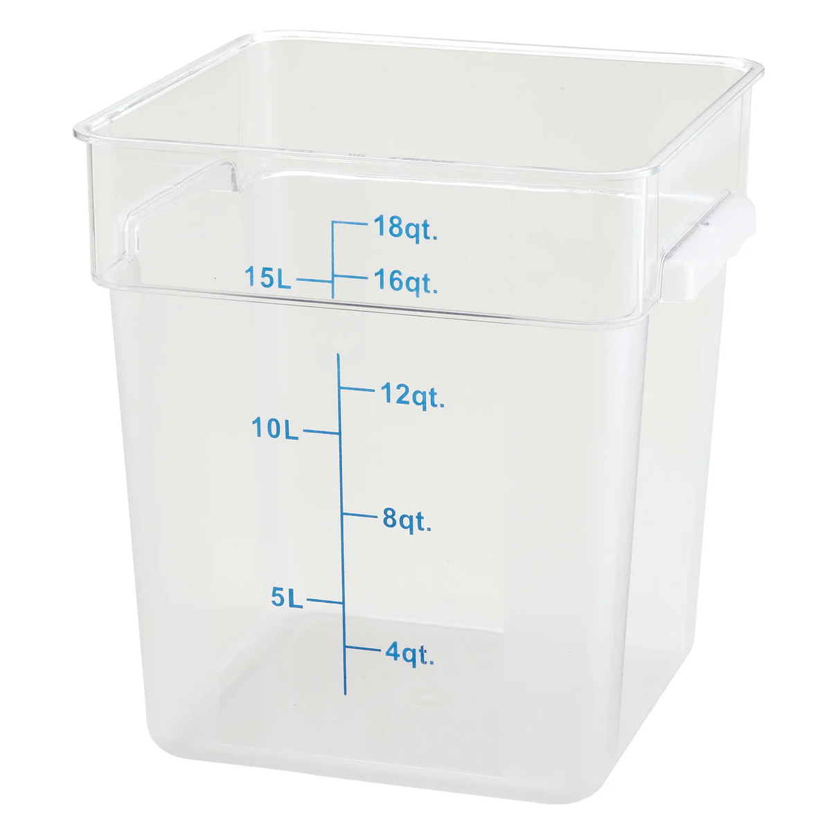 Food Storage Container 18 Qt, Clear - PCSC-18C
