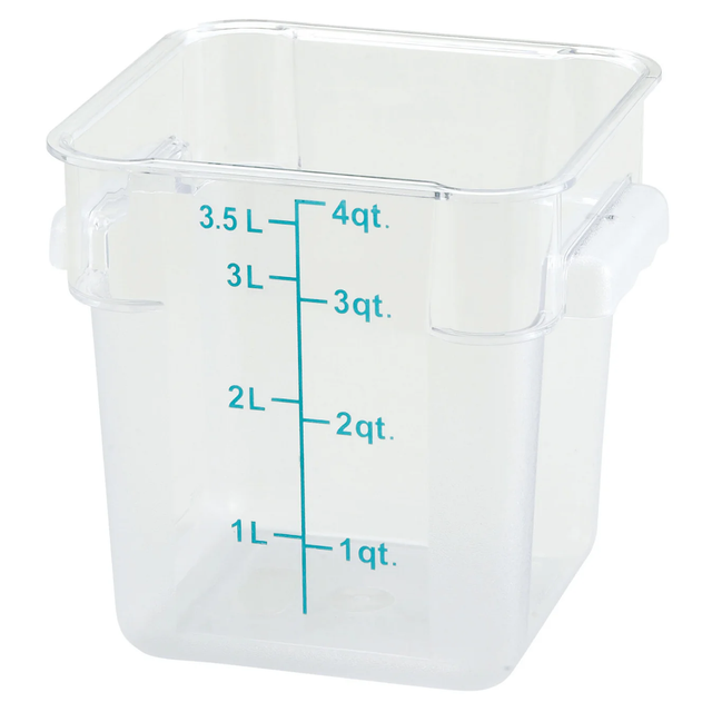 Food Storage Container 4 Qt, Clear - PCSC-4C