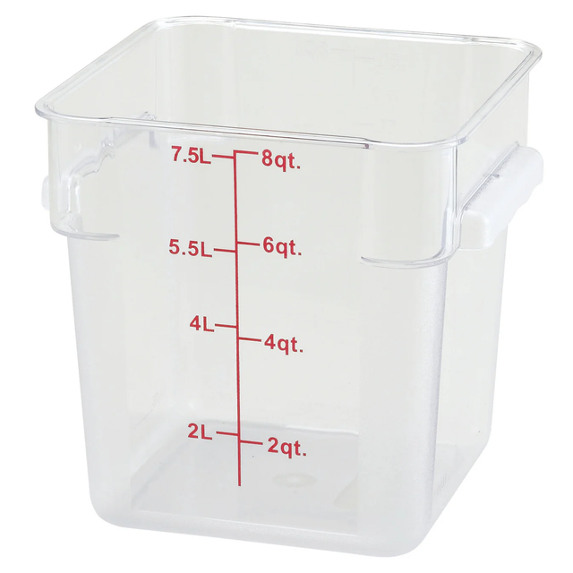 Food Storage Container 8 Qt, Clear - PCSC-8C
