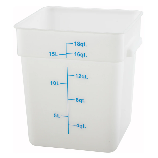Food Storage Container 18 Qt, Translucent - PTSC-18
