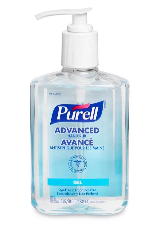 Purell Advanced Hand Rub 8oz Pump Bottle - 9652-12-CAN00