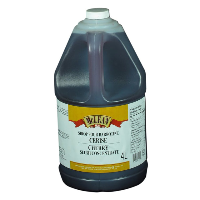 McLean Slush Syrup, Cherry, 4L - 0714024