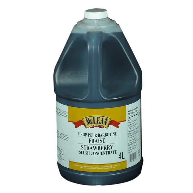 McLean Slush Syrup, Strawberry, 4L - 0717024