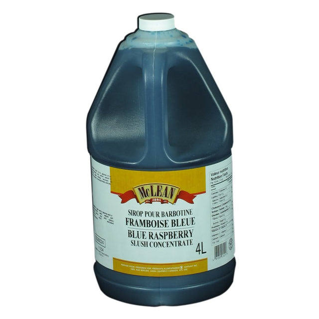 McLean Slush Syrup, Blue Raspberry, 4L - 0530024