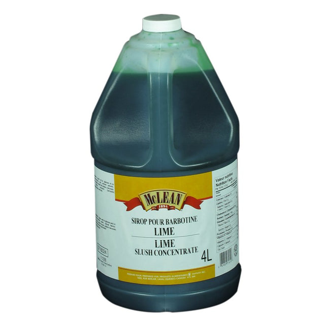McLean Slush Syrup, Lime, 4L - 0716024