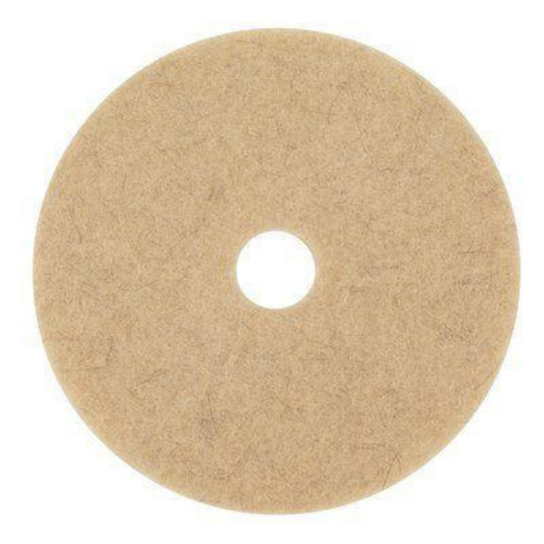 3M 3500 Tan Natural Blend Burnishing Pad 20" - 7000001977