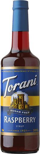 Torani Sugar Free Raspberry Syrup, 750ml  - 340760