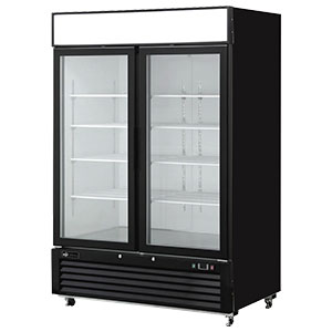 Freezer 54" w Glass Doors - EFI F2-54GDVC