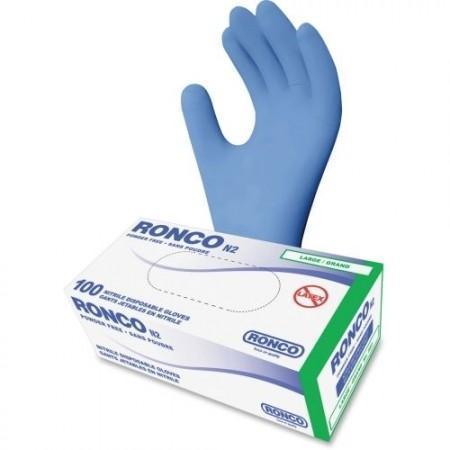 N2 Nitrile Disposable Gloves Powder Free, Small, 100/Box - 945S