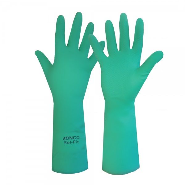 SOL-FIT Nitrile Reusable Gloves 18", Medium, 6 Pair/Pkg - 29-958-08