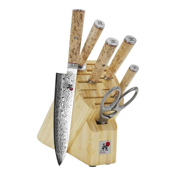 Miyabi 7 Pc Bamboo Knife Block Set - 1020080