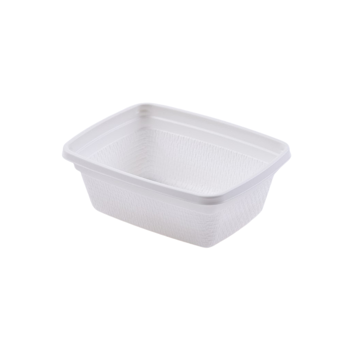 Disposable Soup Bowl 8oz, High Heat Rect White B19 Aladdin 1000/Cs