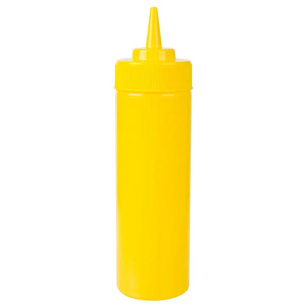 Squeeze Bottle, 12oz, Yellow, Wide Mouth - MAG6912