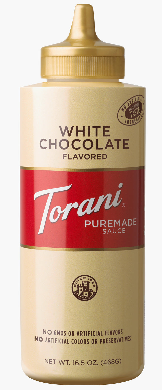 Torani White Chocolate Sauce, 16.5oz - 34280